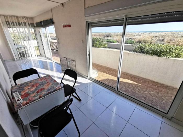 Résidence Les Aigues Marines - Appartement 3 pièces pour 7 personnes avec Wifi face à la mer à Port Leucate en rez de chaussée. réf: 1AM_102 MAE-5854