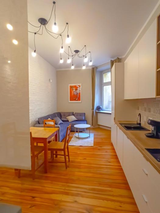 Mazurska Apartments na parterze z wejsciem na kod o dowolnej porze