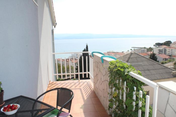Studio apartment in Duce with sea view, balcony, air conditioning, WiFi 5067-6