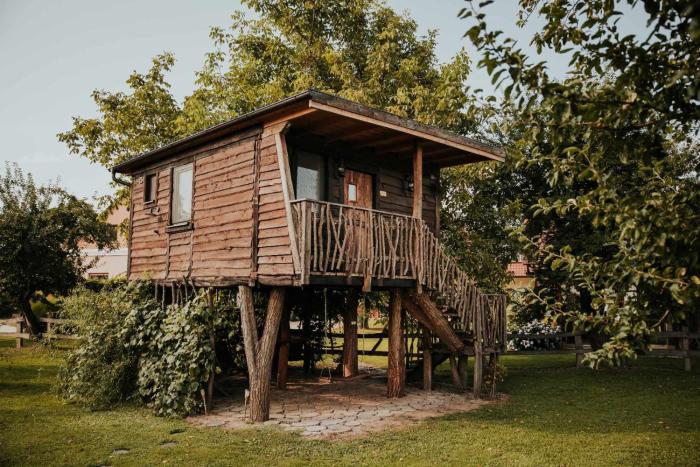 Treehouse Drevesna hiška Štrkovo gnezdo Ranč Jureš