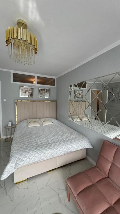 Gold Glamour Apartment Sopot z dwoma sypialniami, duzy balkon