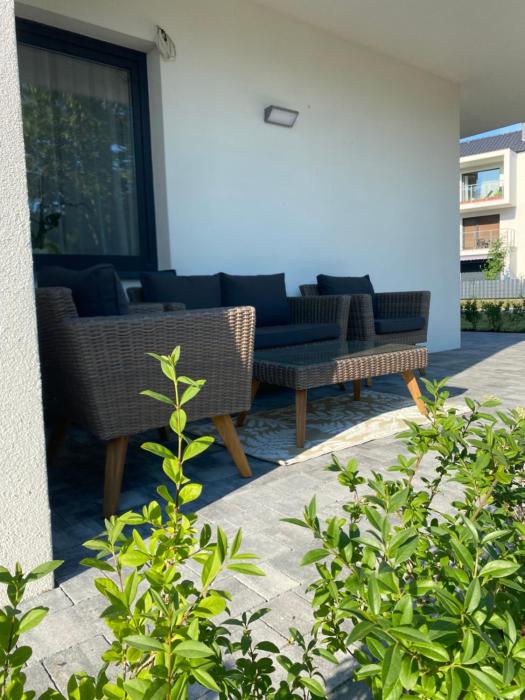 NOWY Apartament - 40m2 ! 2 pokoje ! Słoneczny Taras ! Parking ! Stojak na rowery ! Klimatyzacja ! Stacja Baltic Twins