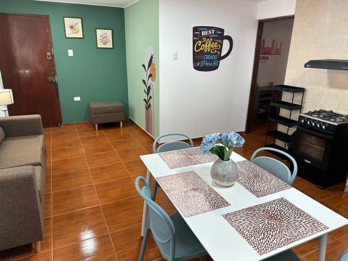 Bello depa San Miguel 3 camas 2 tv smart terraza