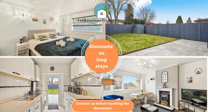 Private 2Bed-Parking & Garden-By FabAccommodation