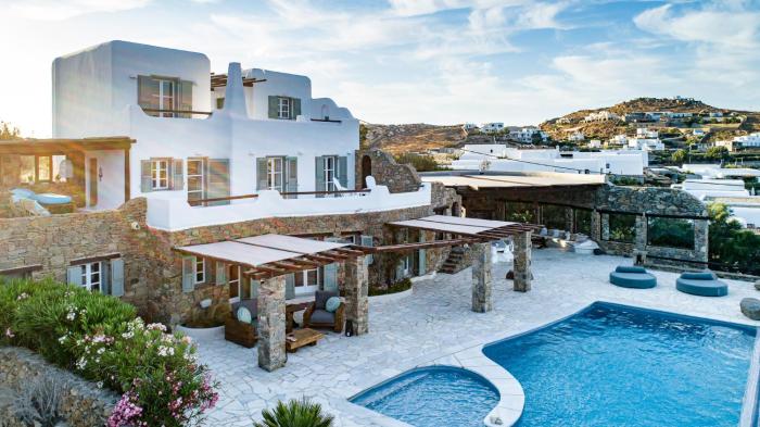 Melangio 6 BR Villa Private Pool & Sea View - Aleomandra Mykonos