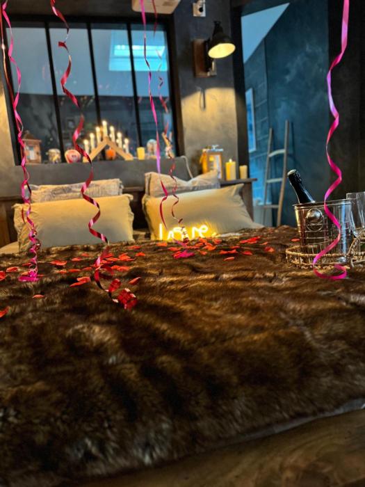 Le chalet romantique, SPA, Écran cinéma, Lit king size, day use, 10 min centre