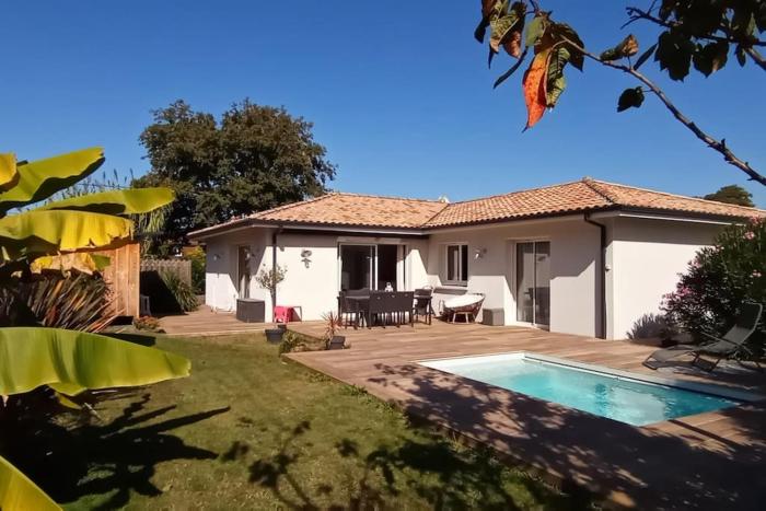 Villa Océan, environnement calme avec piscine chauffée 10 min de locéan