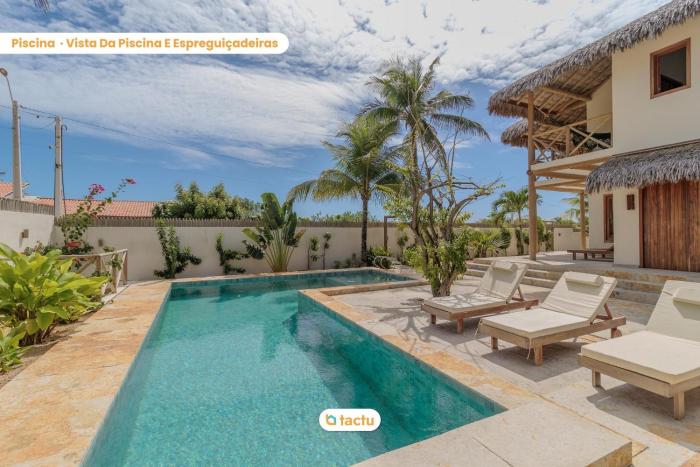 Casa KitePirosca, quartos com vista mar em Fortim