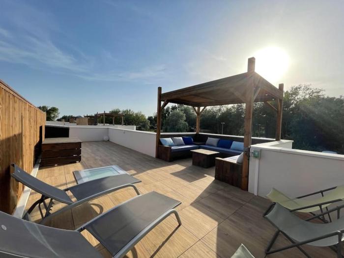 Belle villa climatisee 6 pers proche plage solarium piscine collective- V0755