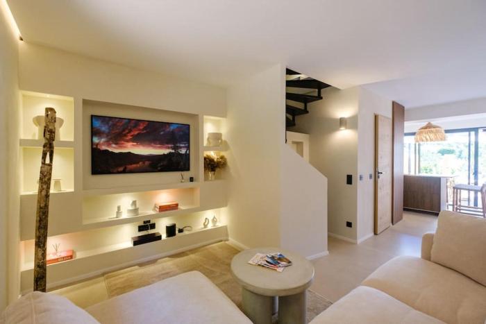 Triplex vue mer 100m plage Golfe de St Tropez