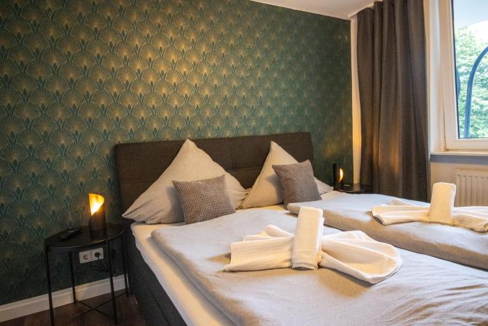 Messewohnung für 5 Gäste mit Balkon und Lift