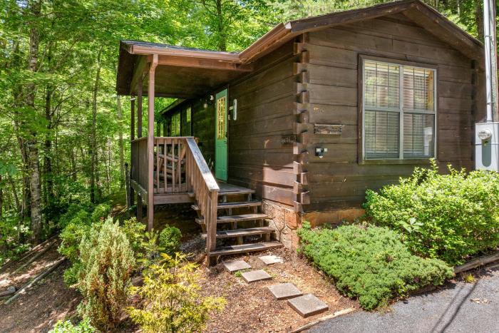 Cozy artsy cabin between Pigeon Forge & Gatlinburg w hot tub