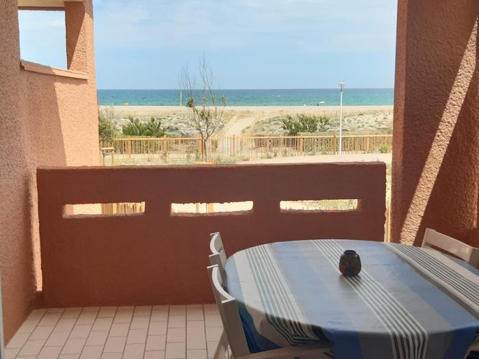 Beau Studio Cabine 4 Pers, 1er Étage, Vue Mer, Parking Port Leucate - FR-1-798-35