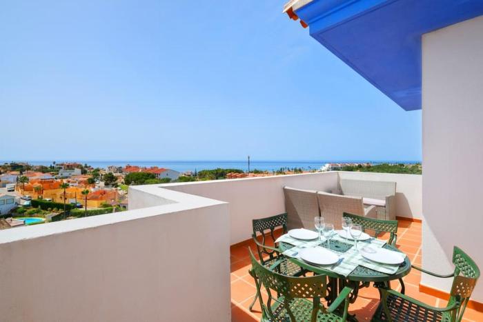 Vista al mar panorámica cerca de la playa