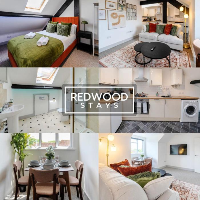 Comfortable and Homely 1-Bedroom 1-Bathroom Serviced Apartment, Free Parking, Free WiFi By Redwood Stays