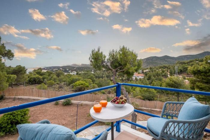 Villa Elisa 6ppl Poseidon Temple View Sounio