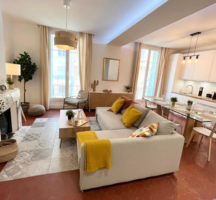 Magnifique T4 - Spacieux Haut Standing - AC - WIFI - Coeur de Nice