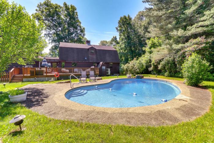 Spacious East Haddam Retreat with Private Pool!
