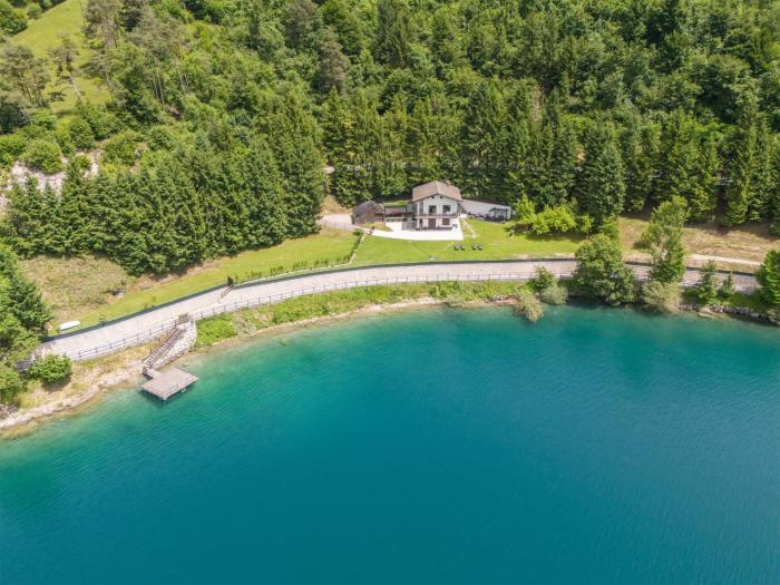 Villa Ledro with Garden and Private Dock