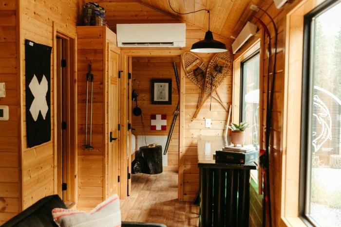 The SKI HAUS A Montana Tiny Cabin Forest Retreat