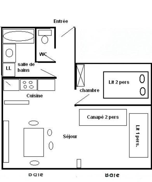 Résidence Le Sierra Nevada - 2 Pièces 45 pers - LE SIERRA NEVADA - 101SN-PLAGNE CENTRE MAE-9014