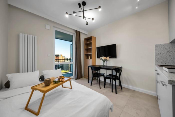 Wiktoryn Studio - Balcony, Gym & Sauna - by Rentujemy