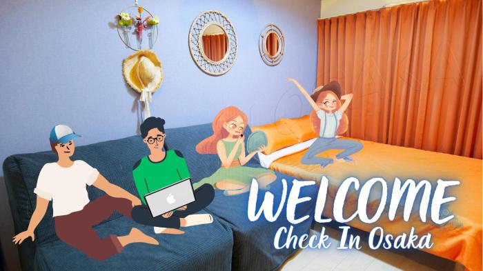 S2 특별가격 전철역도보6분 위치 최고 도톤보리 3분 번화가의 조용한 1룸 apt