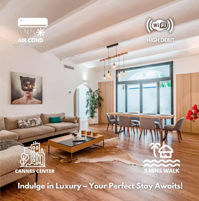 Spacious Family Loft - Prime Location - Croisette and Palais - by Totolulucannes