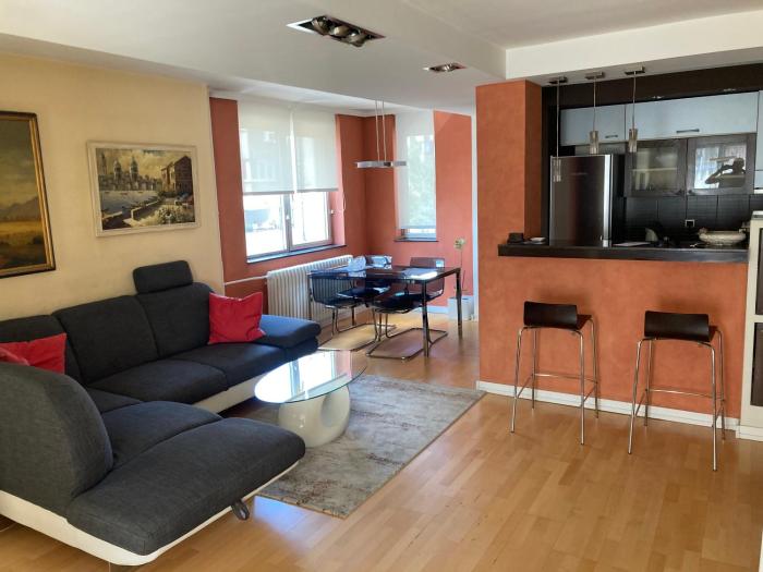 Waterfront with free parking