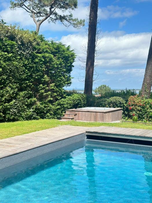 Villa sur la dune, superbe vue, jacuzzi, piscine chauffée