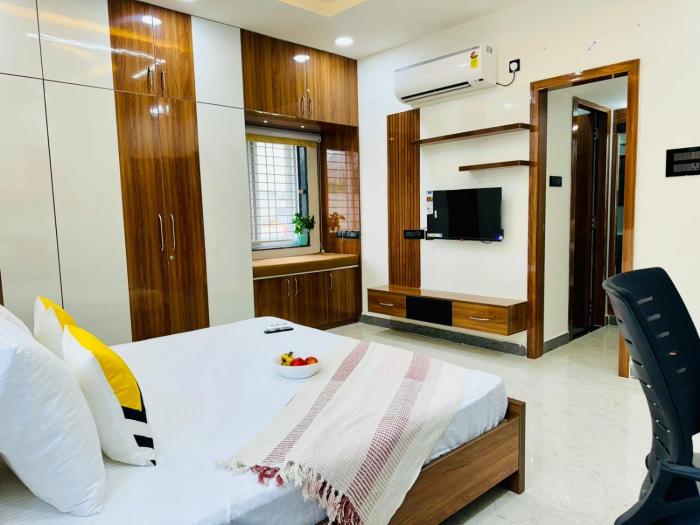 BluO 2BHK Gachibowli - Kitchen, Lift, Parking