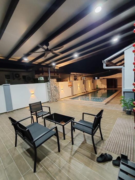Melaka privatepool bungalow BBQWIFI krubong