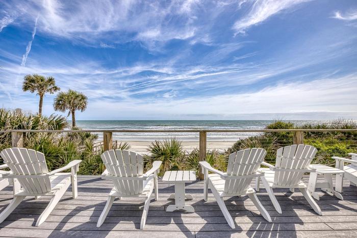 Oceanfront Home in NSB on No Drive Beach 4009S