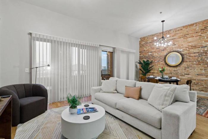 Stylish City Apartment with Patio