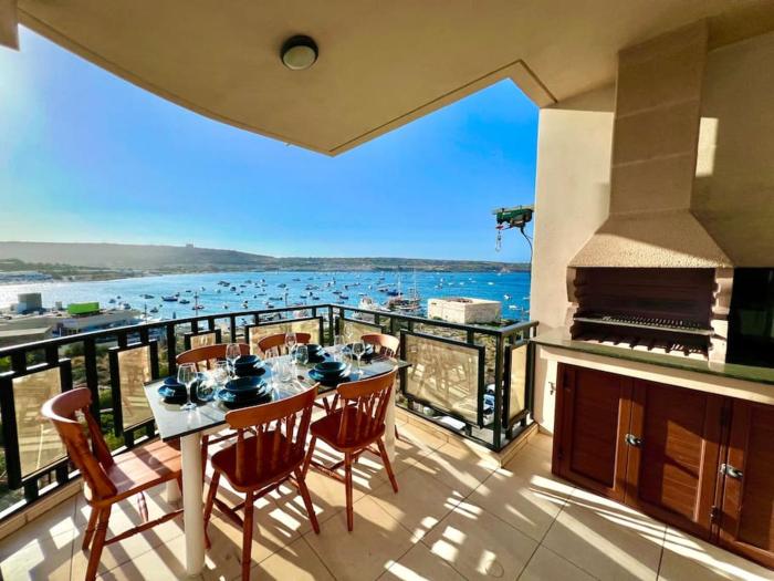 Mellieha Bay- Seaview Serviced Flat Up To 6 Person
