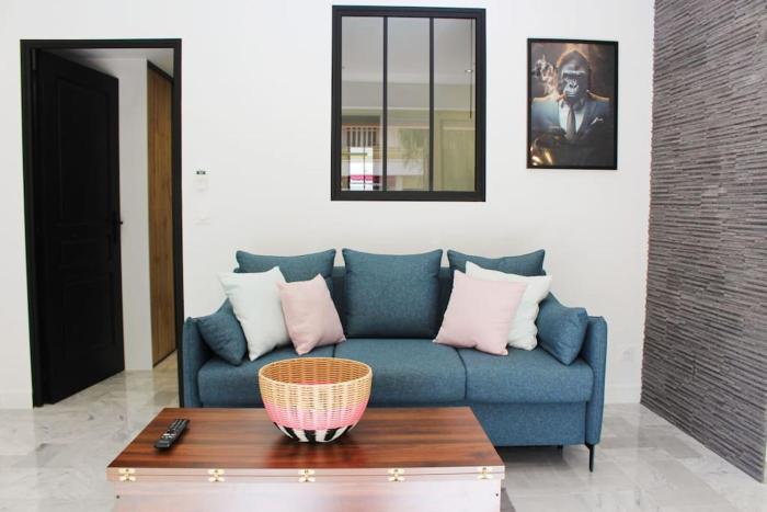 Lucky, centre-ville, à 10 min à pied des plages Antibes et Juan les Pins