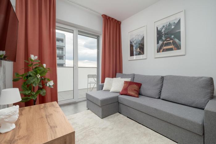 Stylowe Studio z Parkingiem Blisko Łódź Kaliska by Noclegi Renters