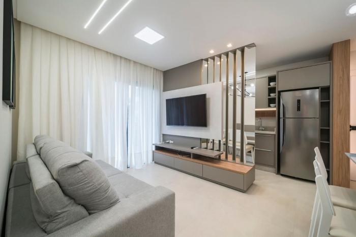 304 Bl 03 Waldgarten Bombinhas - Condomínio a 50 m do Mar e Frente Avenida - Condomínio de Alto Padrão - Piscina - Academia - Salão de jogos