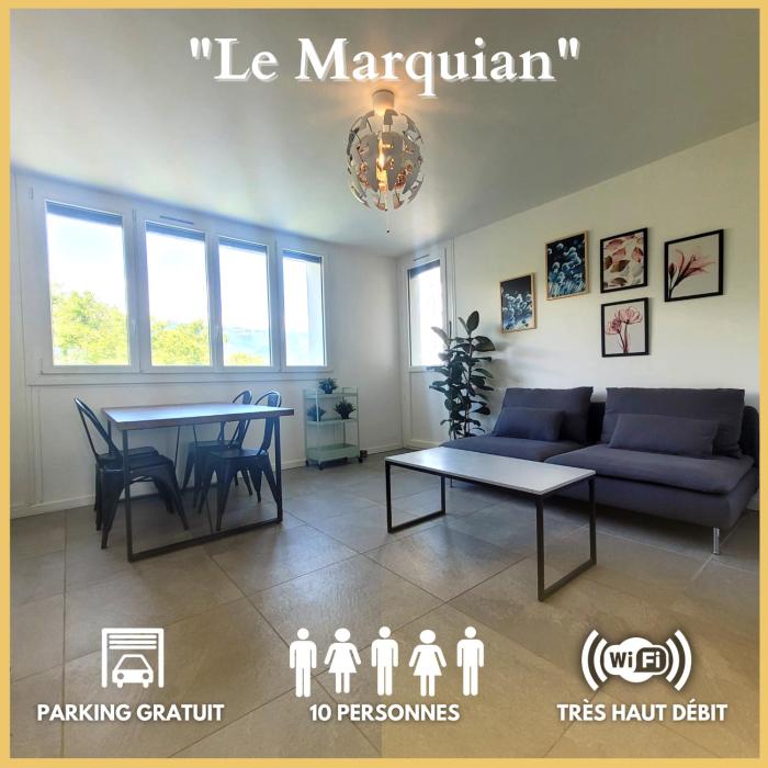 Le Marquian - Appartement lumineux 4 chambres avec Parking