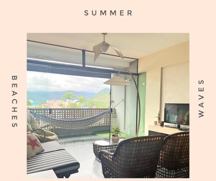 Ubatuba, conforto e tranquilidade - Apartamento com ar condicionado, seguança e acesso fácil