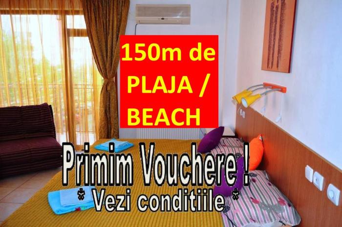 Garsoniere Victor Seaview Aer Conditionat- Bucatarie-Primim Carduri Vacanta-Pet Friendly la 3 minute de Plaja Reyna-Zoom Beach