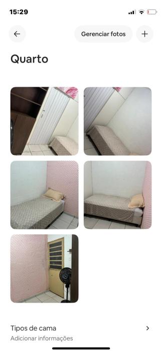 Quarto rosa em frente moradia unicamp