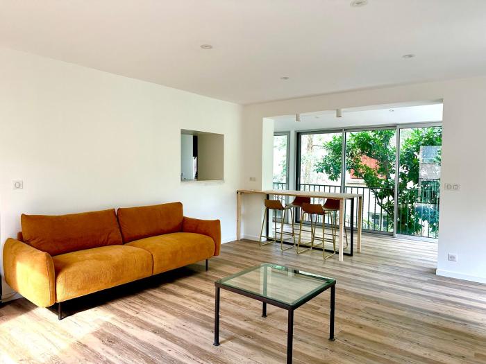 Appartement avec jardin privé à 2min de la plage