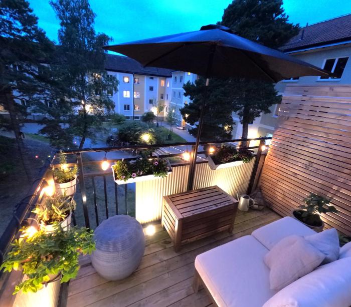 Mysig och lung lägenhet med balkong nära Stockholm!