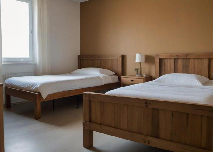 Doppelpalmen Zimmer mit Gemeinschaftsbad Nähe Flughafen