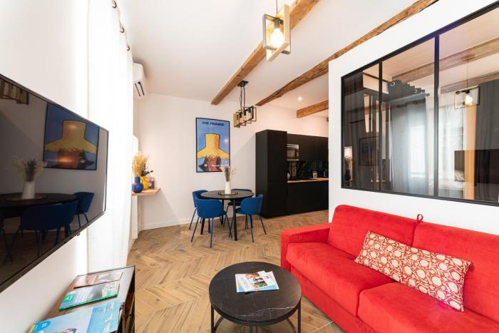 French riviera old town heart