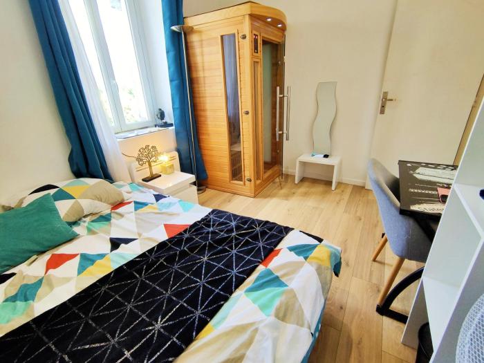 2 chambres Centre Chateaubriant Sauna
