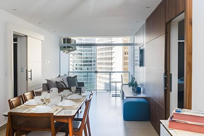 Vista-Mar - 3 suítes com Ar Condicionado e Quarto Casal com Ar condicionado - 100m da Praia