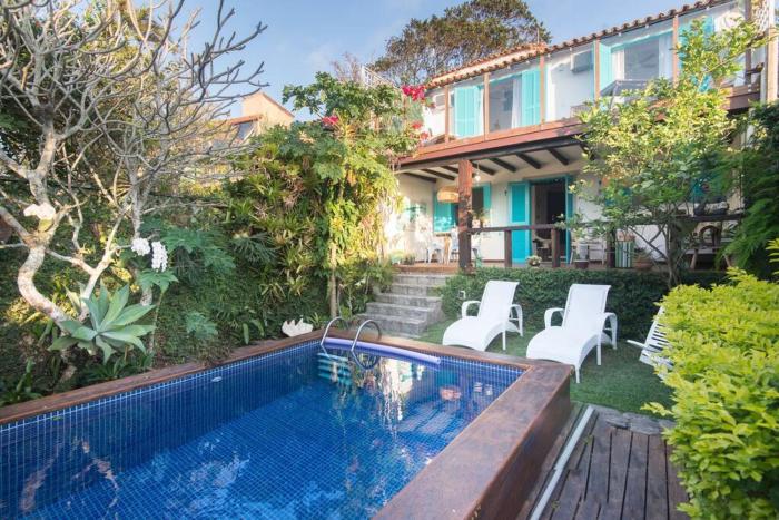 Casa de Praia vista ao mar e piscina