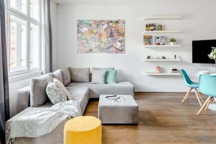 Prague Days - Designer Apt - 1BDR - Workspace - iMac - Netflix